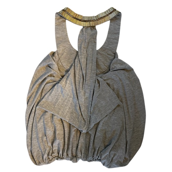 Haute Hippie Gray and Gold Halter Top - Picture 4 of 4